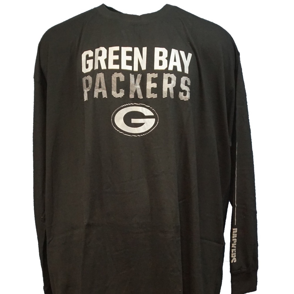 Green Bay Packers NFL Reflective Logo Long Tee